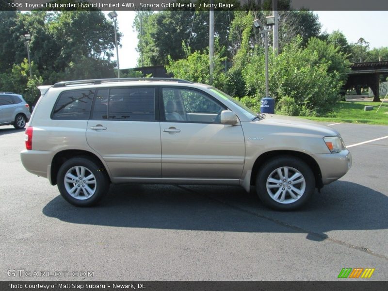 Sonora Gold Metallic / Ivory Beige 2006 Toyota Highlander Hybrid Limited 4WD