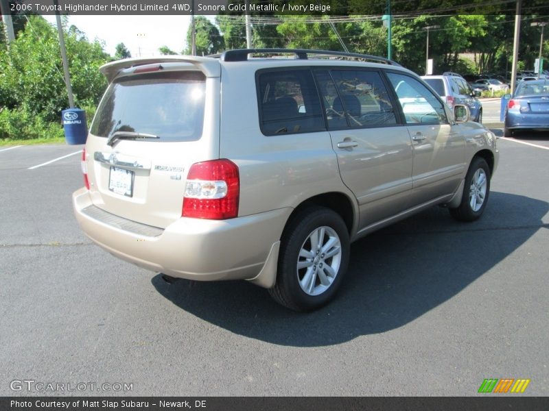Sonora Gold Metallic / Ivory Beige 2006 Toyota Highlander Hybrid Limited 4WD