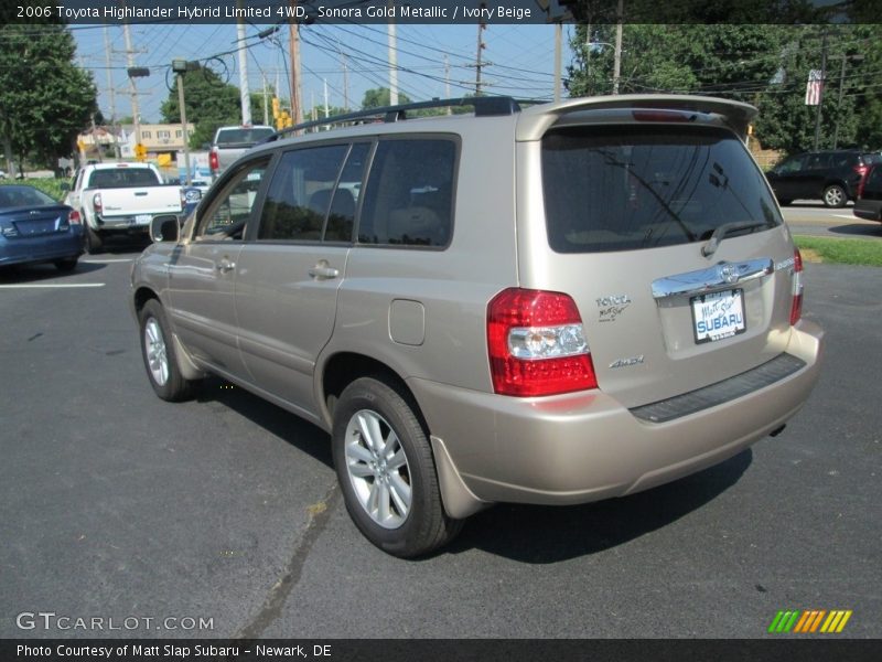Sonora Gold Metallic / Ivory Beige 2006 Toyota Highlander Hybrid Limited 4WD