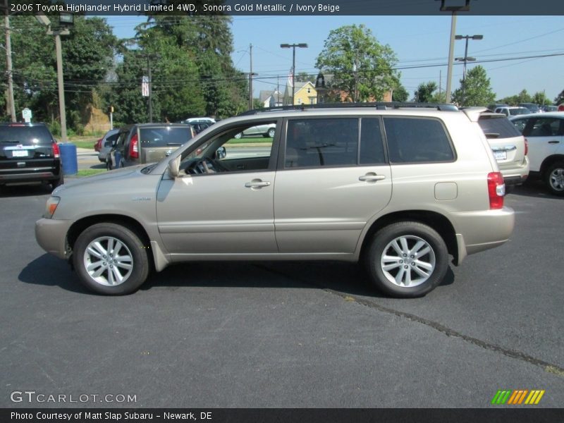 Sonora Gold Metallic / Ivory Beige 2006 Toyota Highlander Hybrid Limited 4WD