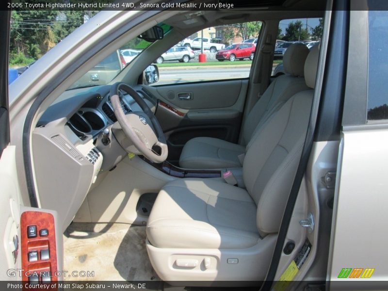 Sonora Gold Metallic / Ivory Beige 2006 Toyota Highlander Hybrid Limited 4WD