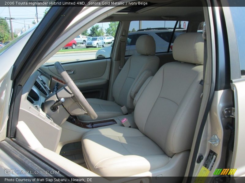 Sonora Gold Metallic / Ivory Beige 2006 Toyota Highlander Hybrid Limited 4WD