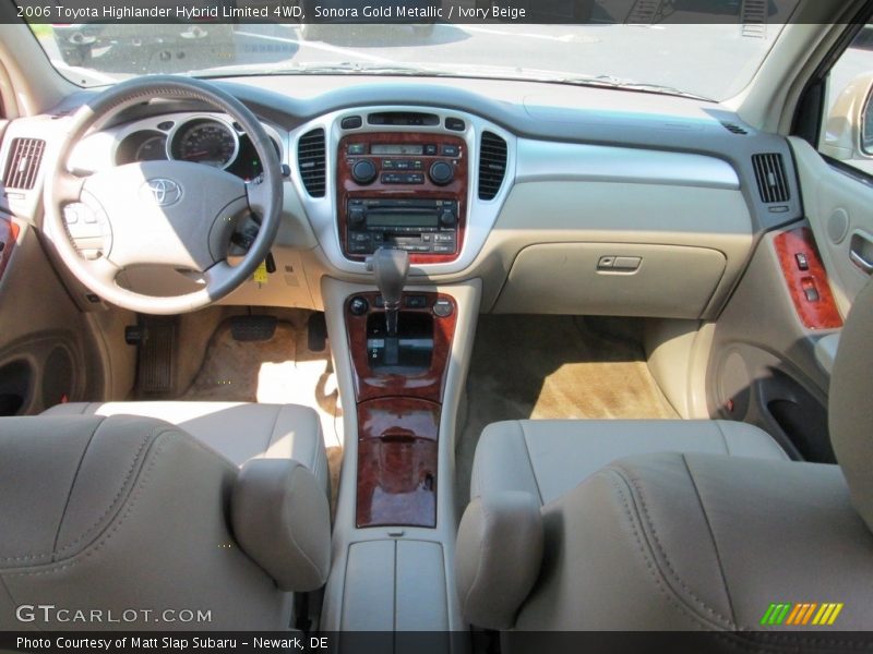 Sonora Gold Metallic / Ivory Beige 2006 Toyota Highlander Hybrid Limited 4WD
