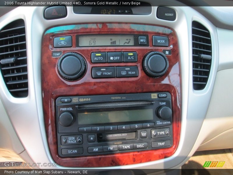 Sonora Gold Metallic / Ivory Beige 2006 Toyota Highlander Hybrid Limited 4WD