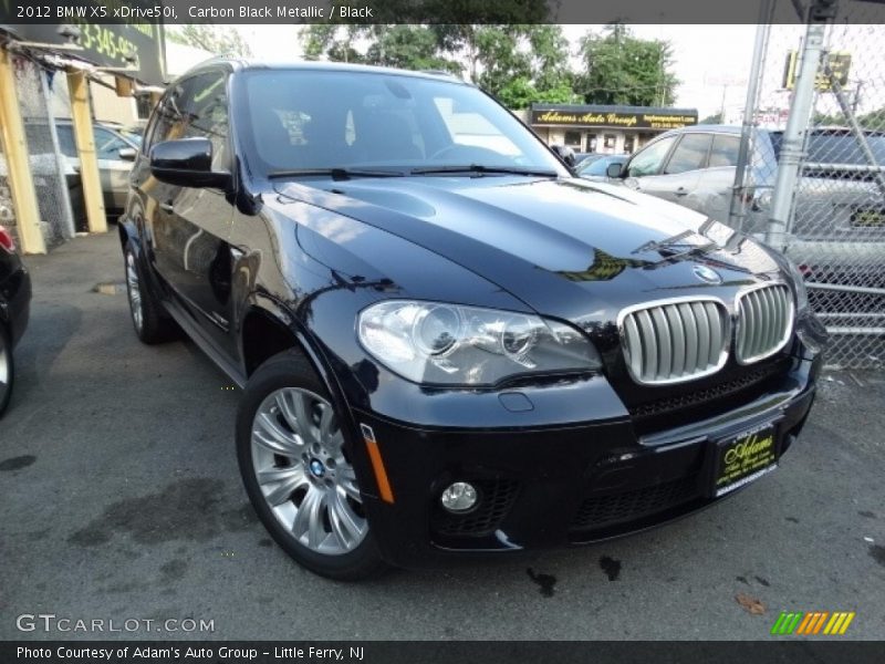 Carbon Black Metallic / Black 2012 BMW X5 xDrive50i