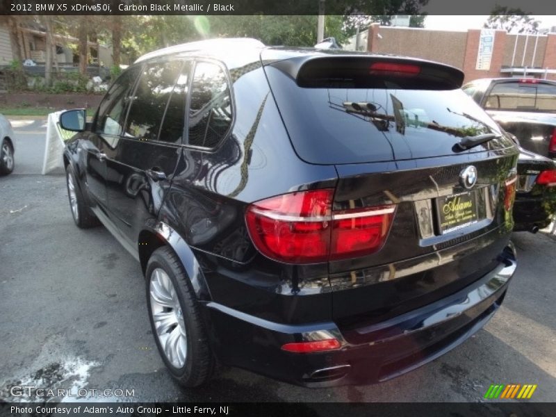 Carbon Black Metallic / Black 2012 BMW X5 xDrive50i