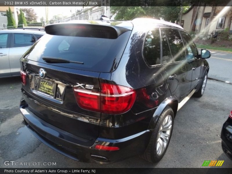 Carbon Black Metallic / Black 2012 BMW X5 xDrive50i