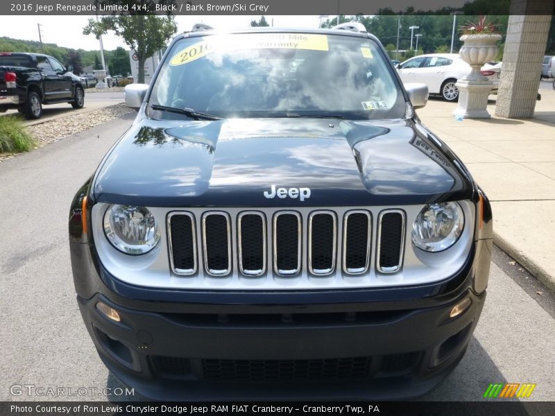 Black / Bark Brown/Ski Grey 2016 Jeep Renegade Limited 4x4
