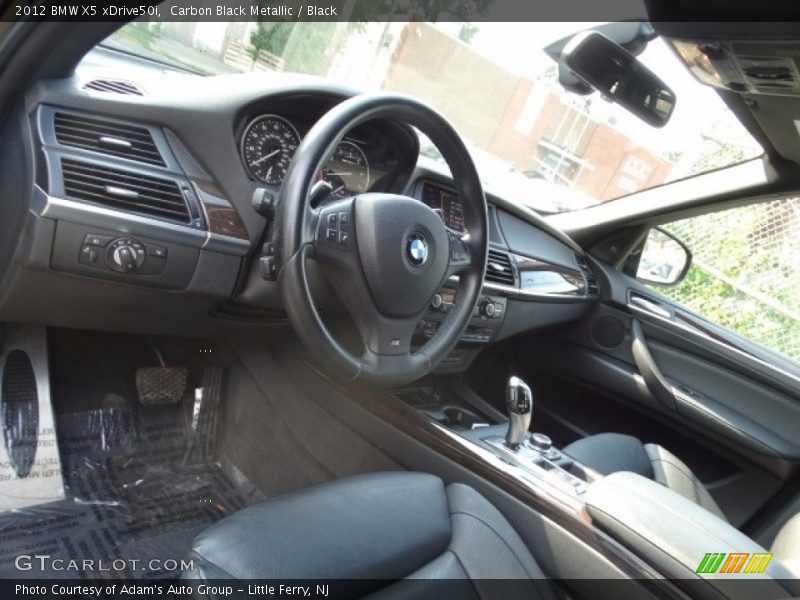 Carbon Black Metallic / Black 2012 BMW X5 xDrive50i
