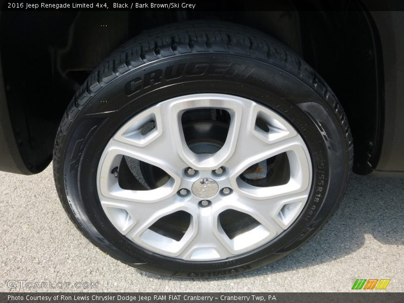 Black / Bark Brown/Ski Grey 2016 Jeep Renegade Limited 4x4