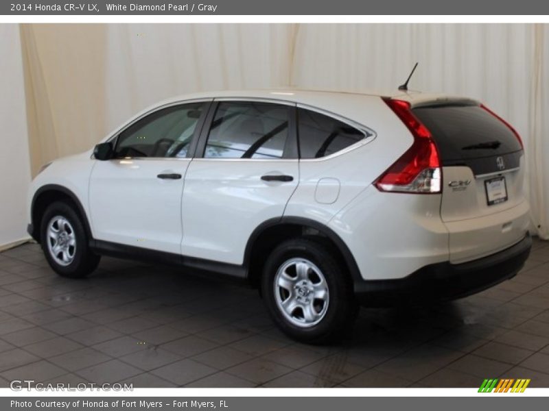 White Diamond Pearl / Gray 2014 Honda CR-V LX
