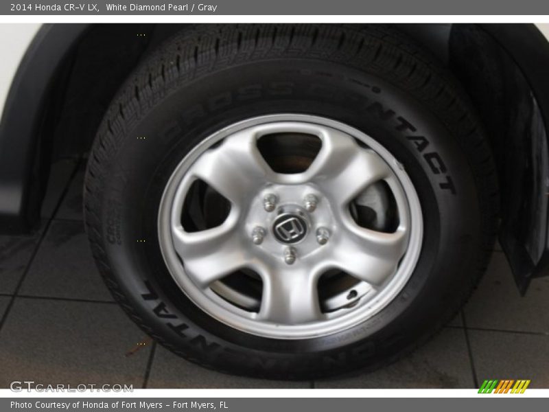 White Diamond Pearl / Gray 2014 Honda CR-V LX