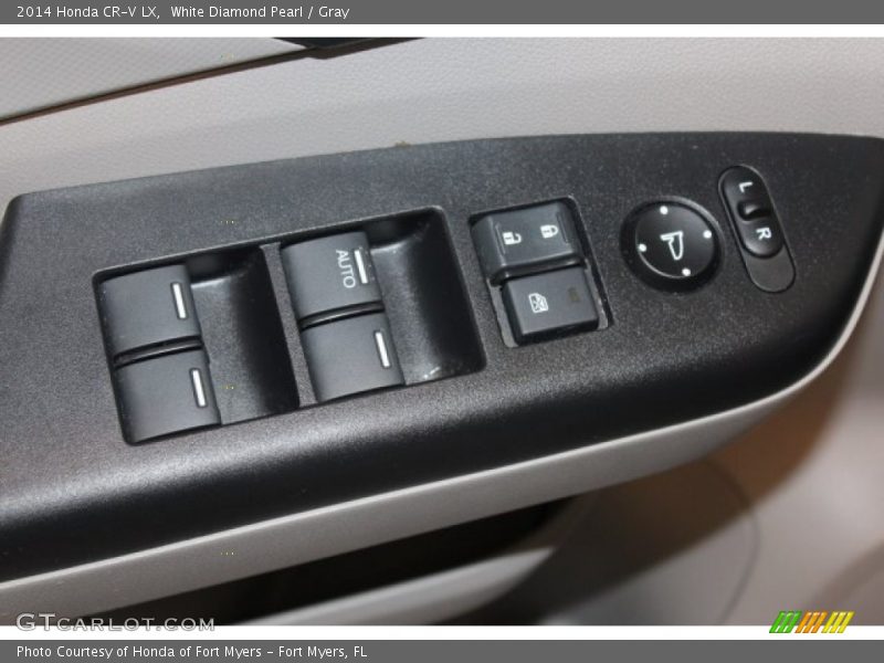 White Diamond Pearl / Gray 2014 Honda CR-V LX