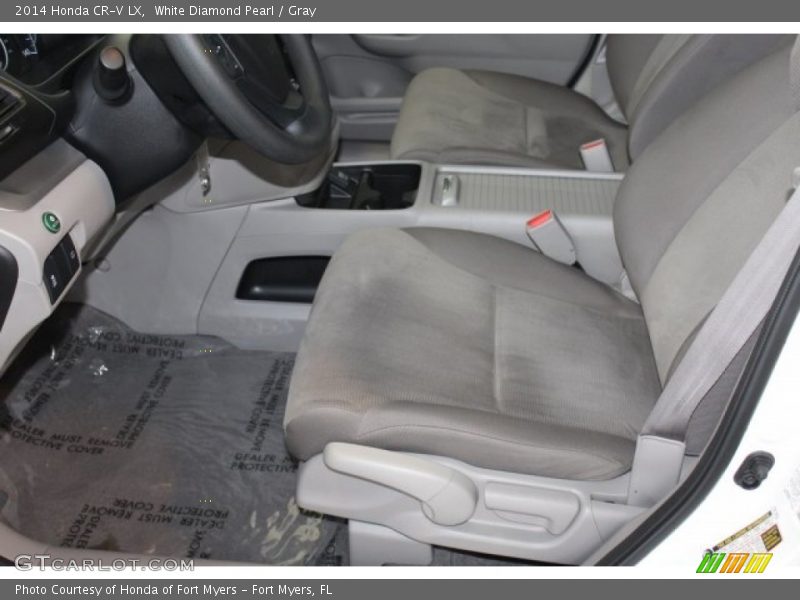 White Diamond Pearl / Gray 2014 Honda CR-V LX