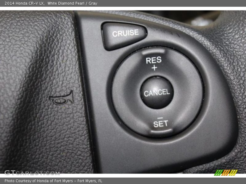 White Diamond Pearl / Gray 2014 Honda CR-V LX