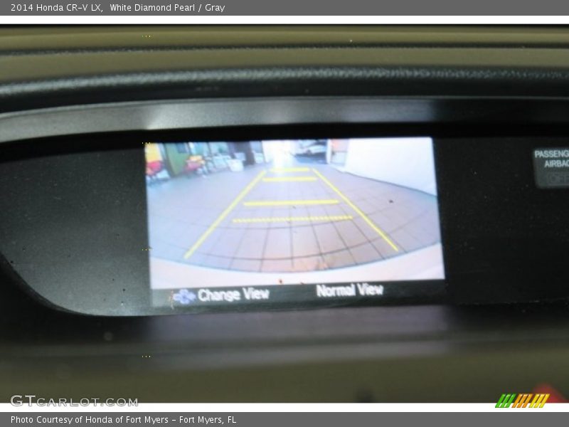 White Diamond Pearl / Gray 2014 Honda CR-V LX