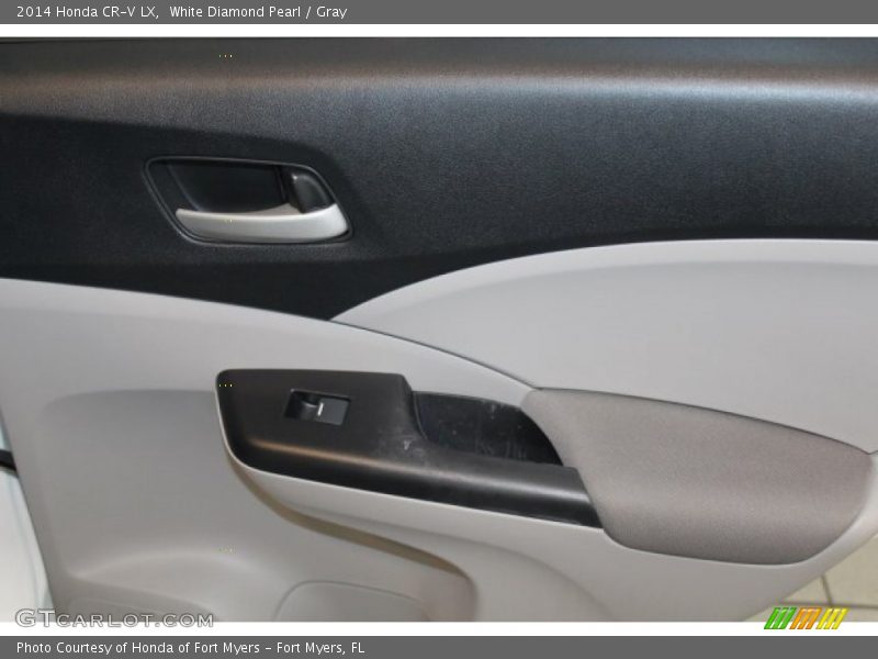 White Diamond Pearl / Gray 2014 Honda CR-V LX