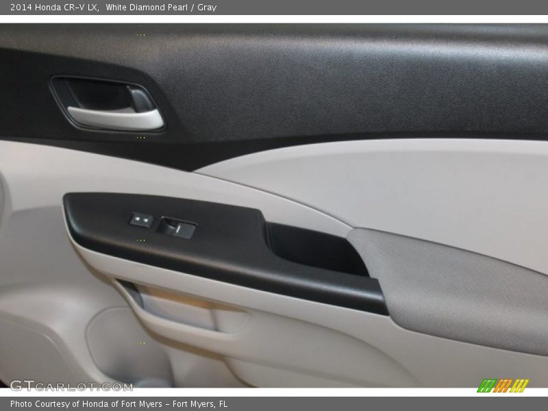 White Diamond Pearl / Gray 2014 Honda CR-V LX