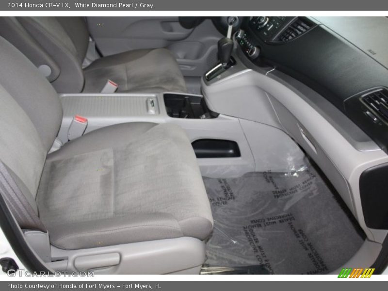 White Diamond Pearl / Gray 2014 Honda CR-V LX