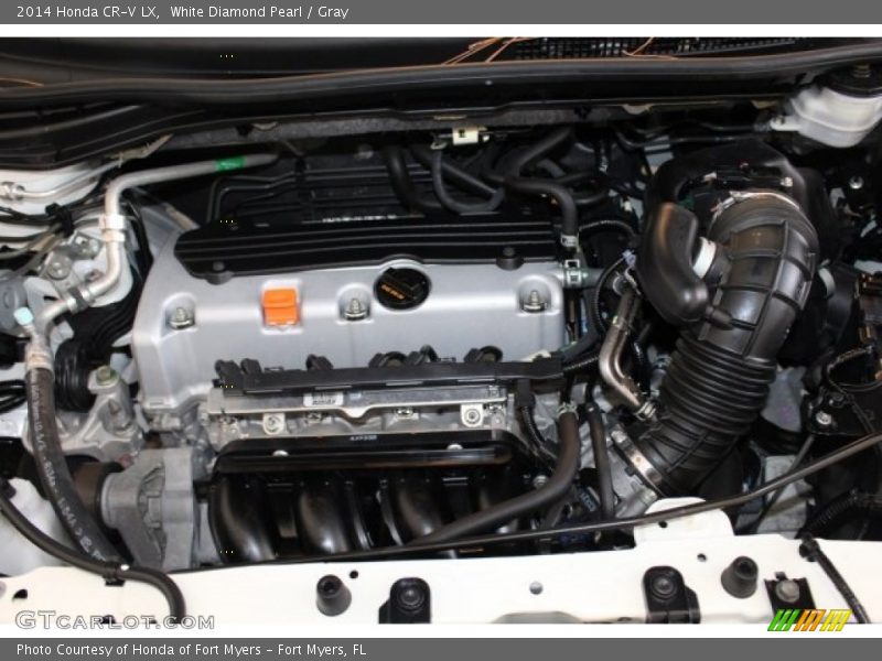 White Diamond Pearl / Gray 2014 Honda CR-V LX