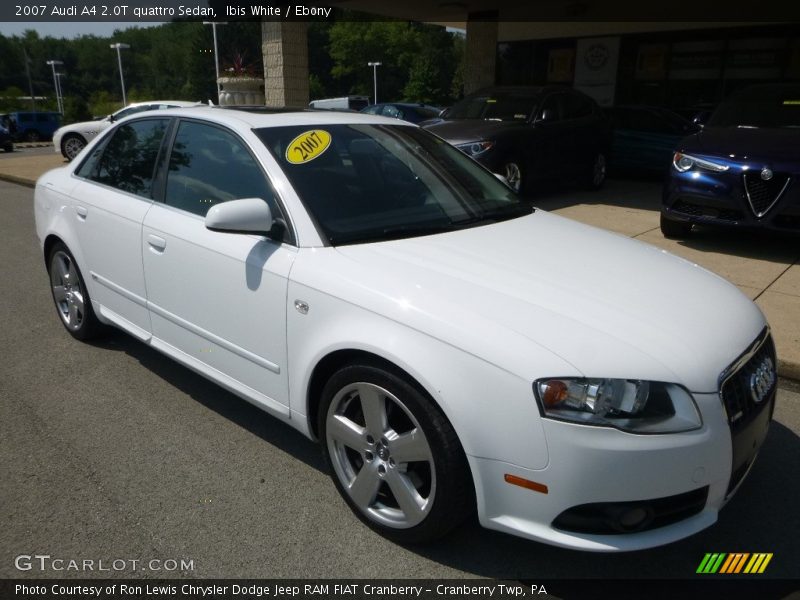 Ibis White / Ebony 2007 Audi A4 2.0T quattro Sedan