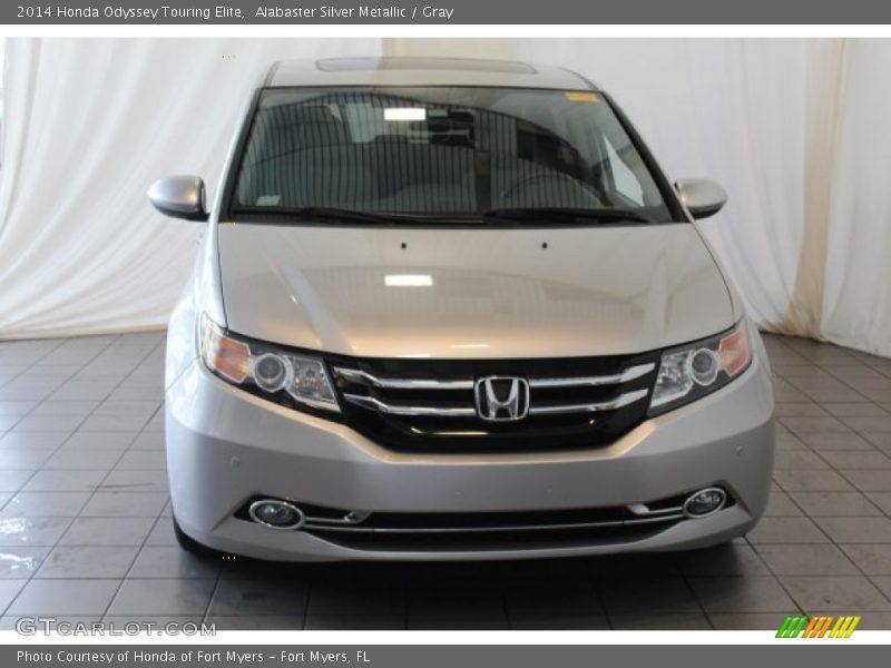 Alabaster Silver Metallic / Gray 2014 Honda Odyssey Touring Elite