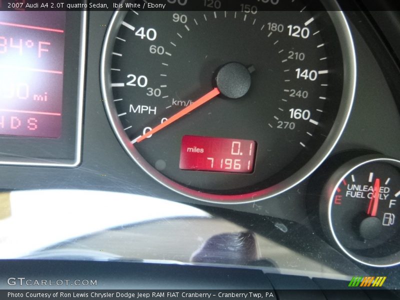 Ibis White / Ebony 2007 Audi A4 2.0T quattro Sedan