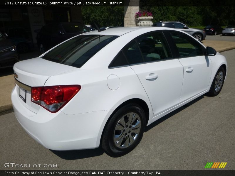 Summit White / Jet Black/Medium Titanium 2012 Chevrolet Cruze LS