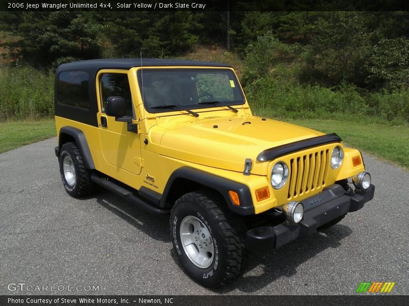 Solar Yellow / Dark Slate Gray 2006 Jeep Wrangler Unlimited 4x4