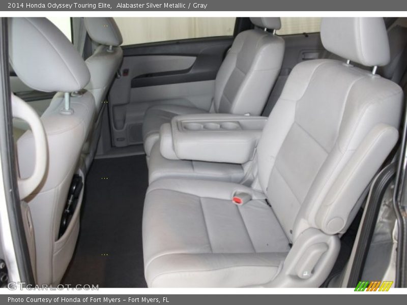 Alabaster Silver Metallic / Gray 2014 Honda Odyssey Touring Elite