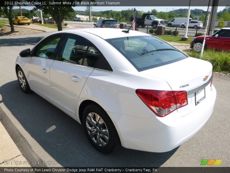 Summit White / Jet Black/Medium Titanium 2012 Chevrolet Cruze LS