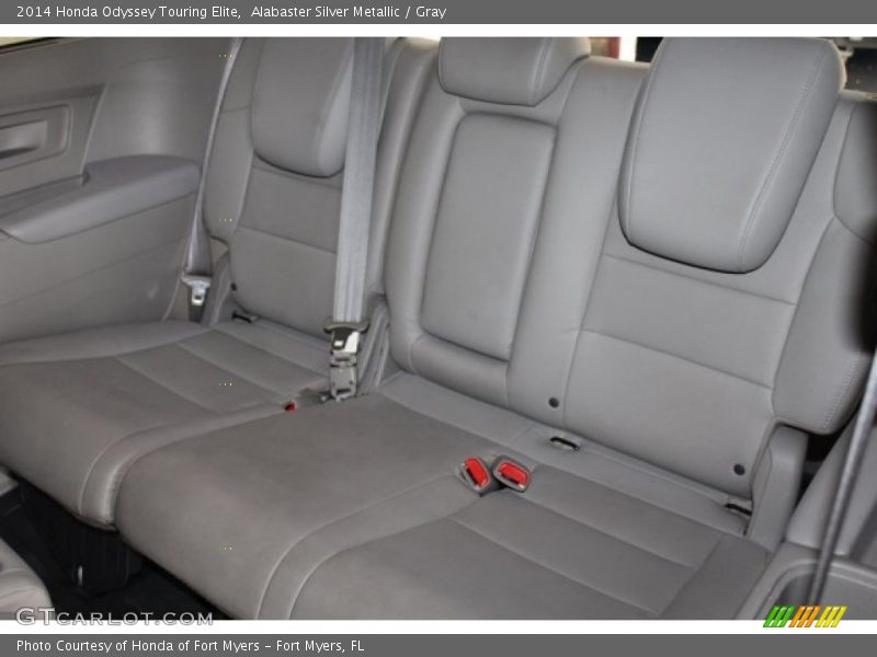 Alabaster Silver Metallic / Gray 2014 Honda Odyssey Touring Elite