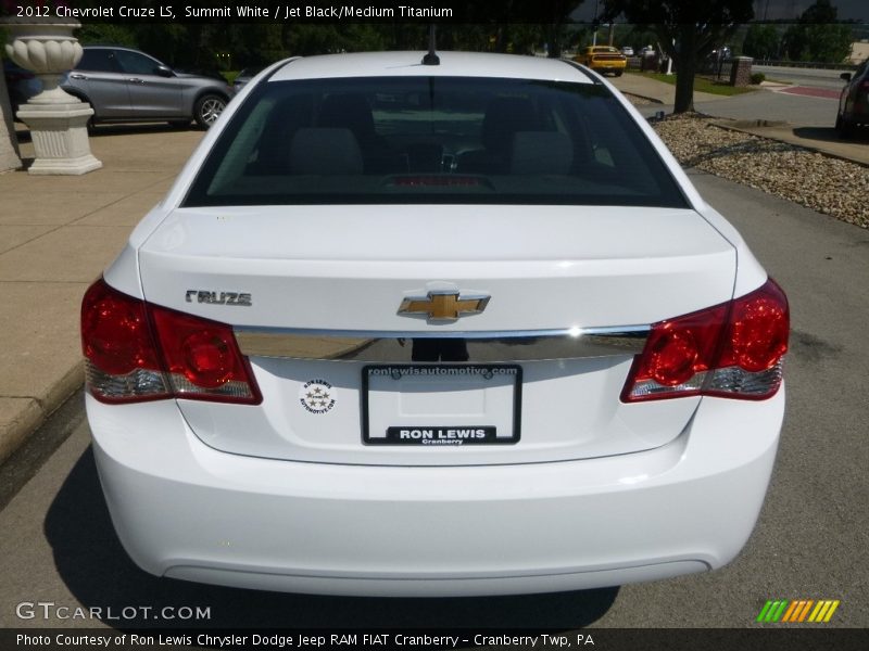 Summit White / Jet Black/Medium Titanium 2012 Chevrolet Cruze LS