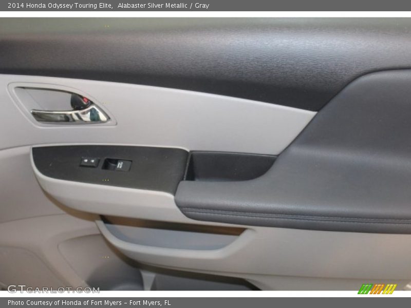 Alabaster Silver Metallic / Gray 2014 Honda Odyssey Touring Elite