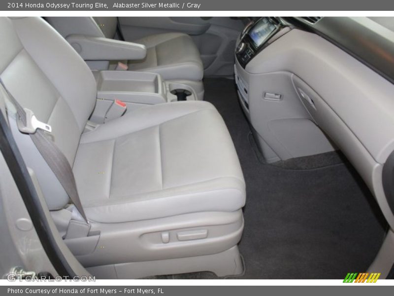 Alabaster Silver Metallic / Gray 2014 Honda Odyssey Touring Elite
