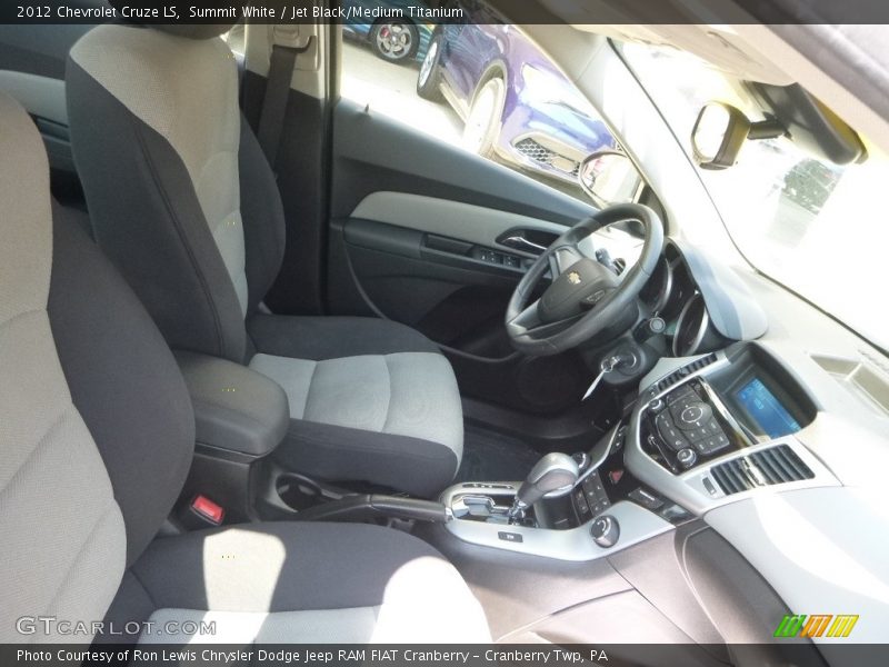 Summit White / Jet Black/Medium Titanium 2012 Chevrolet Cruze LS