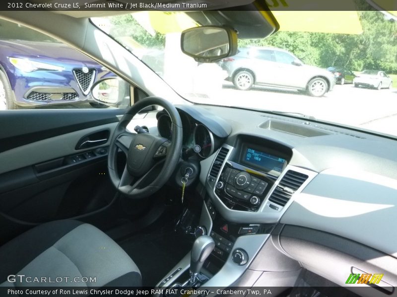 Summit White / Jet Black/Medium Titanium 2012 Chevrolet Cruze LS