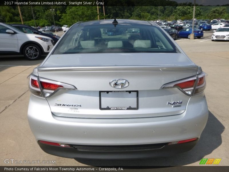 Starlight Silver / Gray 2017 Hyundai Sonata Limited Hybrid
