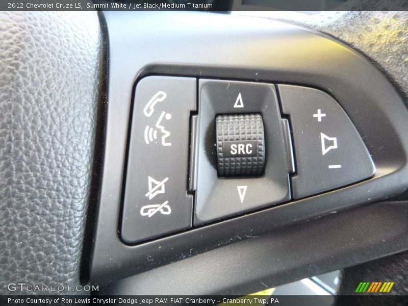 Summit White / Jet Black/Medium Titanium 2012 Chevrolet Cruze LS