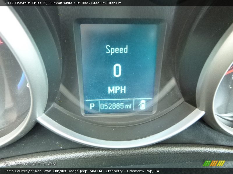 Summit White / Jet Black/Medium Titanium 2012 Chevrolet Cruze LS