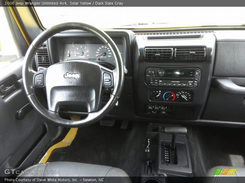 Solar Yellow / Dark Slate Gray 2006 Jeep Wrangler Unlimited 4x4