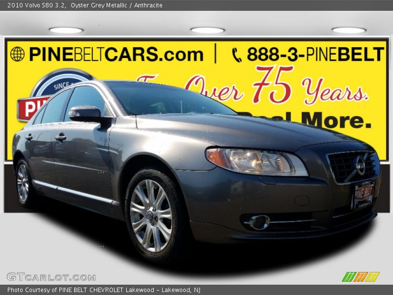 Oyster Grey Metallic / Anthracite 2010 Volvo S80 3.2