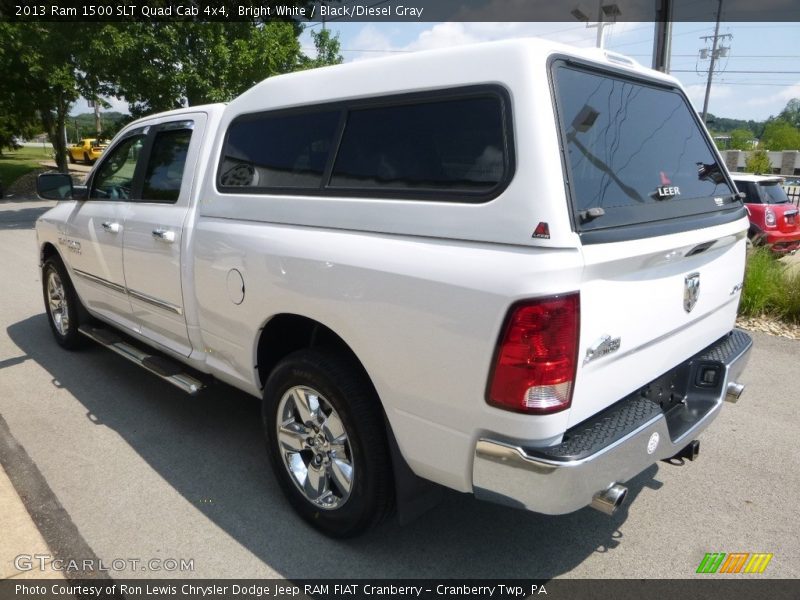 Bright White / Black/Diesel Gray 2013 Ram 1500 SLT Quad Cab 4x4