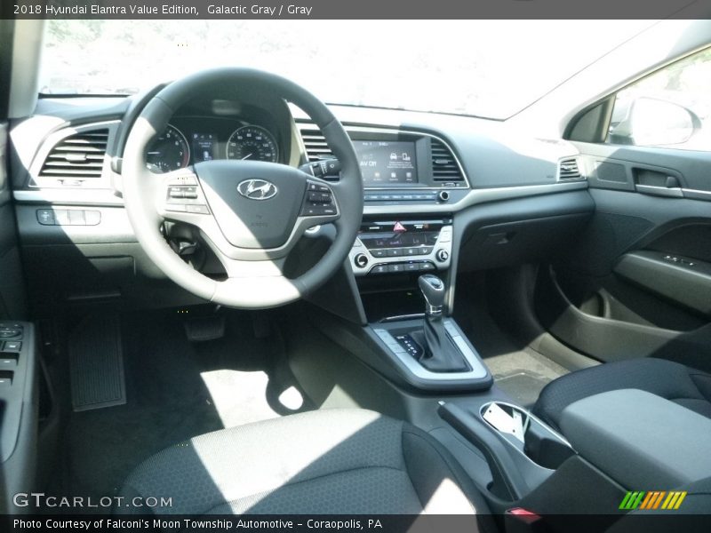 Galactic Gray / Gray 2018 Hyundai Elantra Value Edition