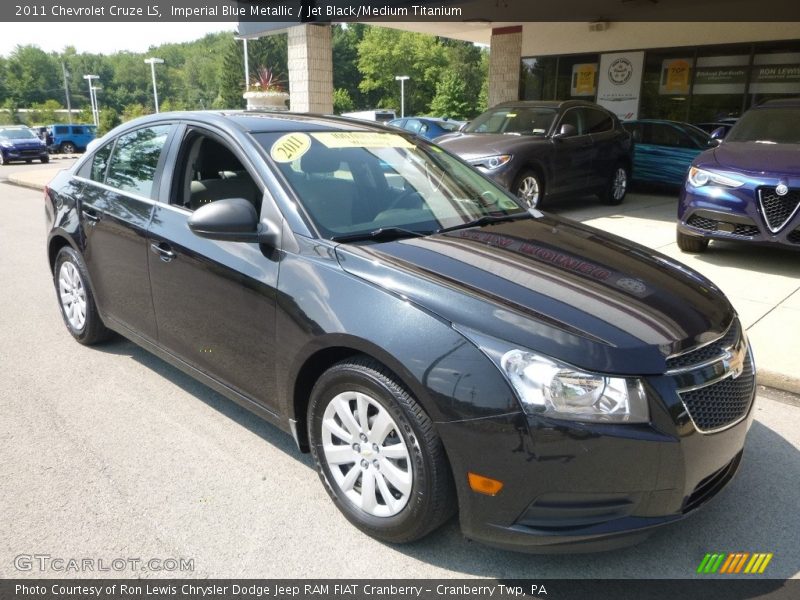 Imperial Blue Metallic / Jet Black/Medium Titanium 2011 Chevrolet Cruze LS