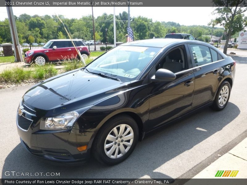 Imperial Blue Metallic / Jet Black/Medium Titanium 2011 Chevrolet Cruze LS