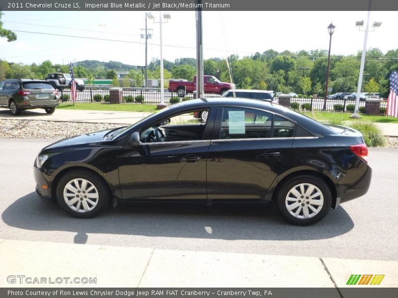 Imperial Blue Metallic / Jet Black/Medium Titanium 2011 Chevrolet Cruze LS