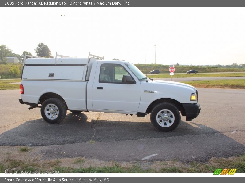 Oxford White / Medium Dark Flint 2009 Ford Ranger XL Regular Cab