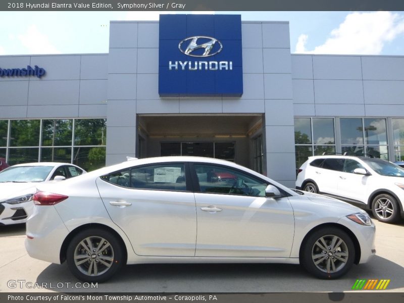 Symphony Silver / Gray 2018 Hyundai Elantra Value Edition