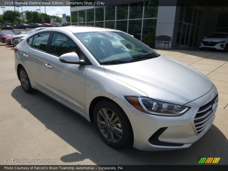 Symphony Silver / Gray 2018 Hyundai Elantra Value Edition